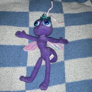 Vintage 1998 Disney Pixar Bugs Life Plush Toys  Princess Atta Purple 10"